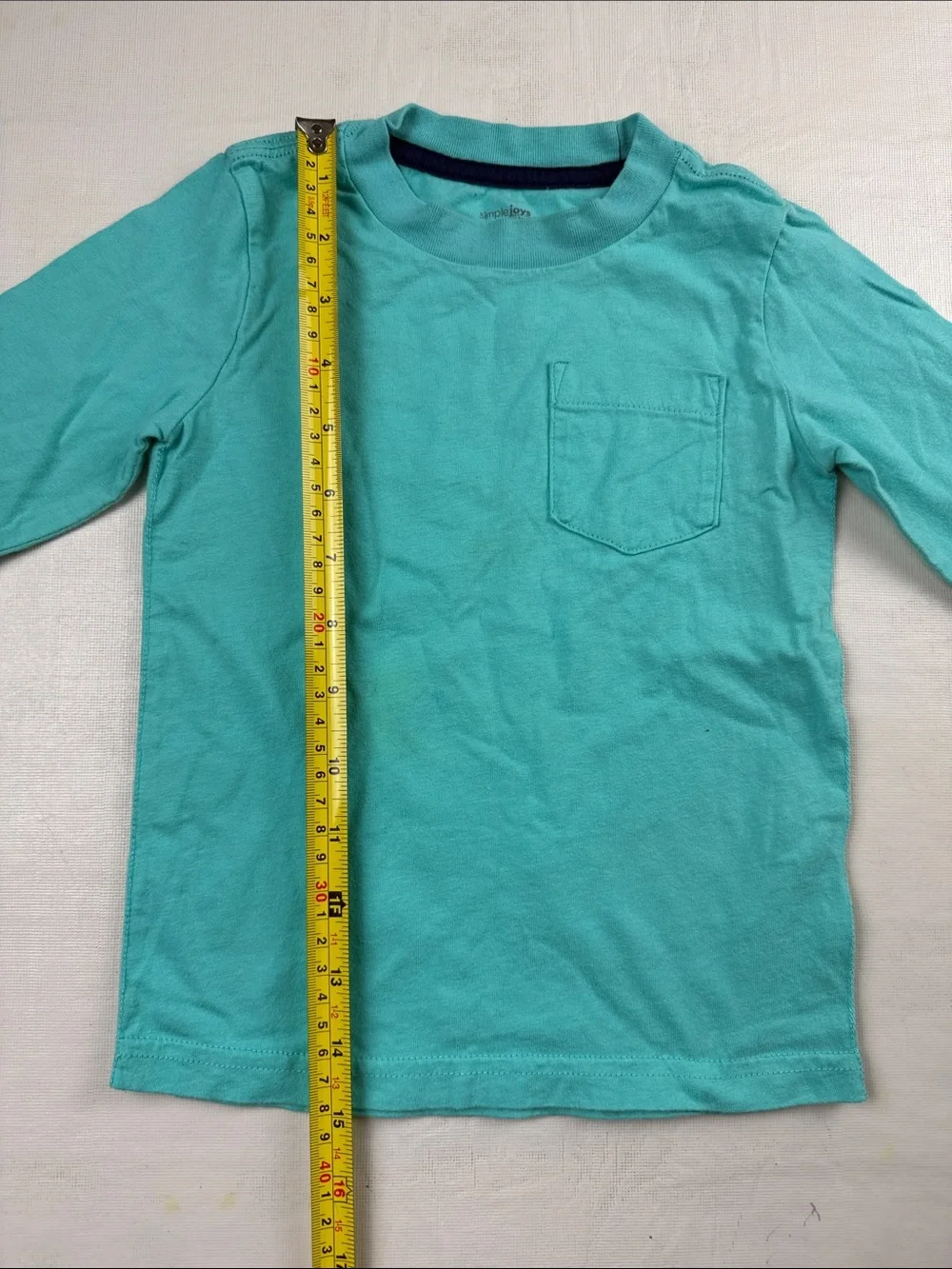 Carters Simple Joys Long-Sleeve Crewneck Bundle Teal Navy Indigo Gray Size 2T